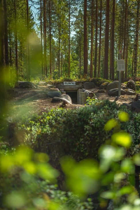 Ilomantsin Sotatien Öykkösenvaaran taistelualue. Tuliasema.