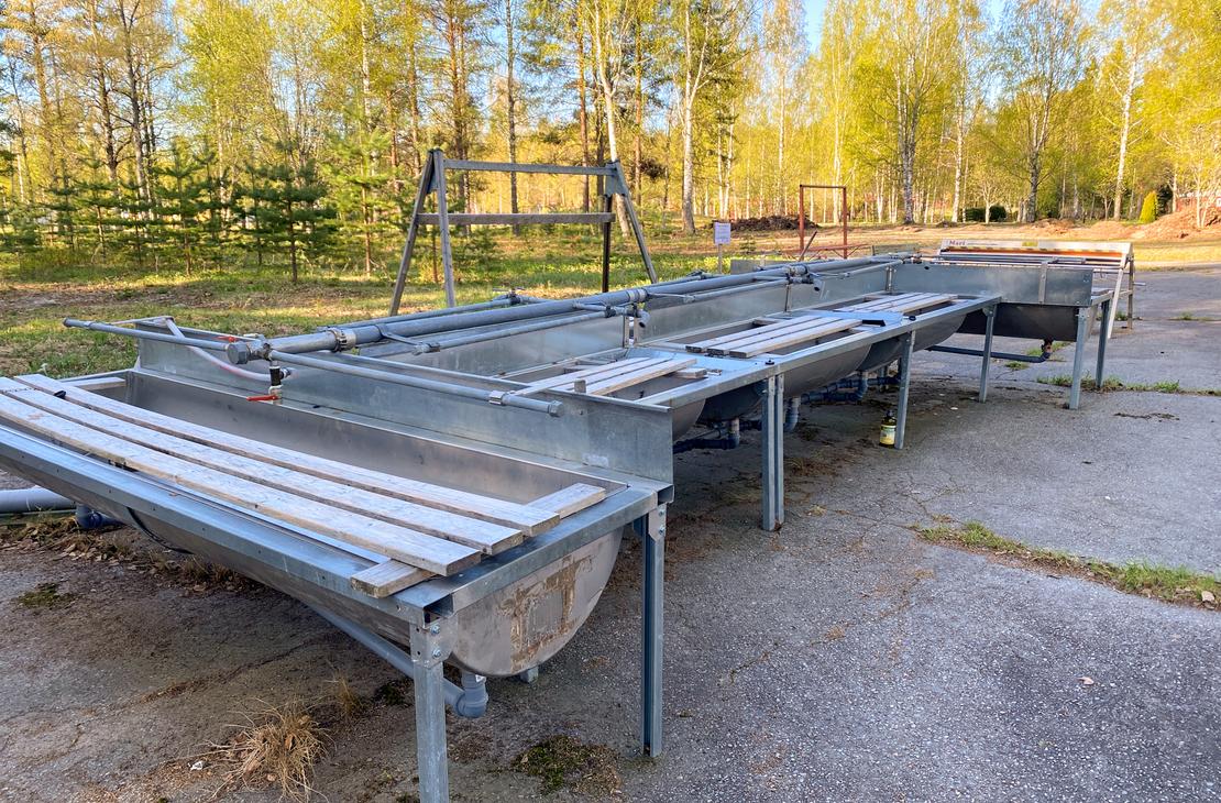 Ilomantsin kunnan matonpesupaikka kirkonkylällä.