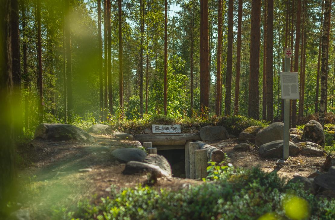 Ilomantsin Sotatien Öykkösenvaaran taistelualue. Tuliasema.