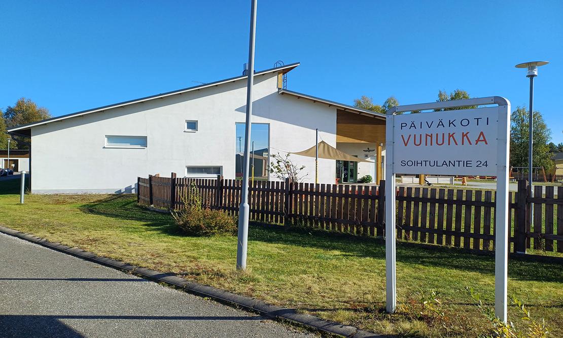 Päiväkoti Vunukan rakennus.