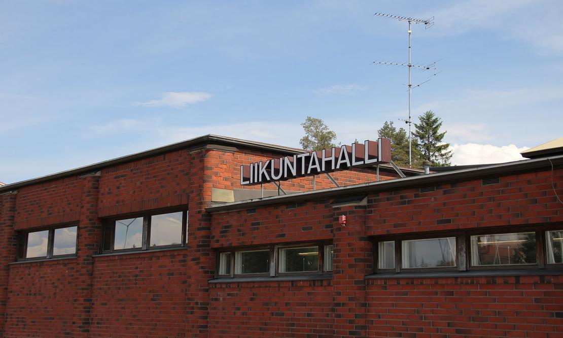 Ilomantsin liikuntahalli.