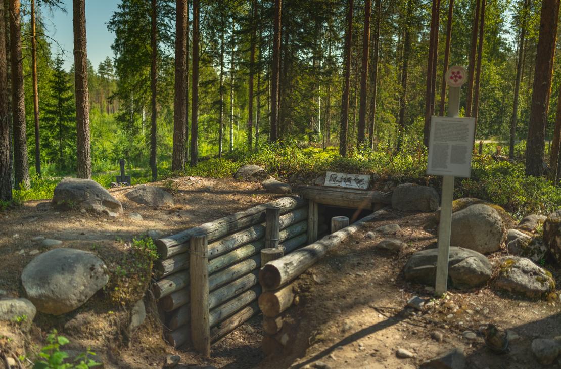 Ilomantsin Sotatien Öykkösenvaaran taistelualue. Tuliasema.