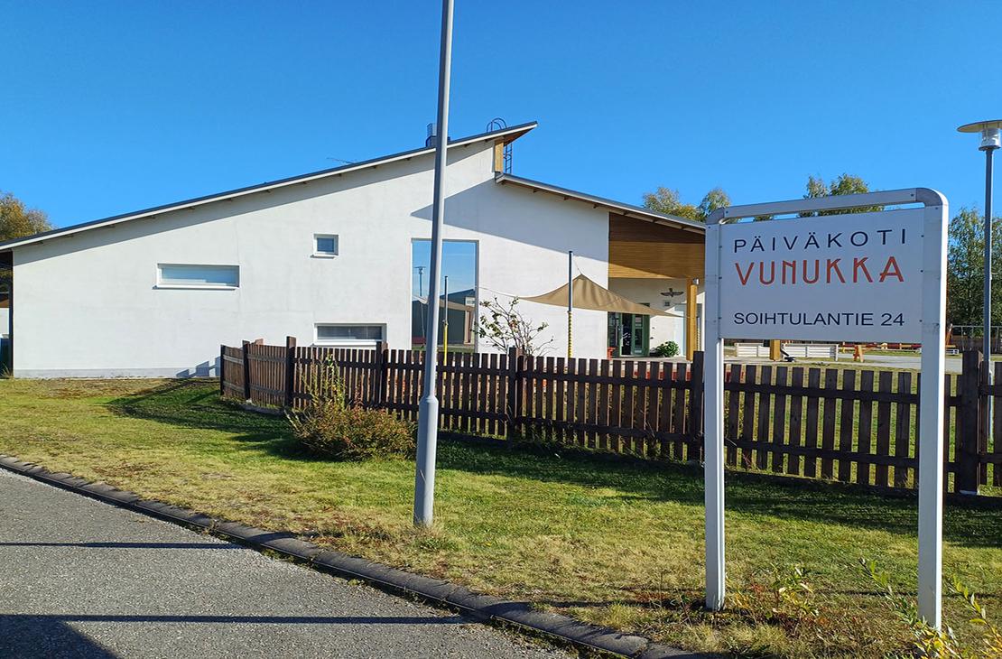 Päiväkoti Vunukan rakennus.