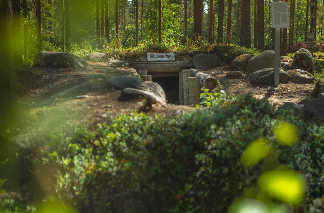 Ilomantsin Sotatien Öykkösenvaaran taistelualue. Tuliasema.