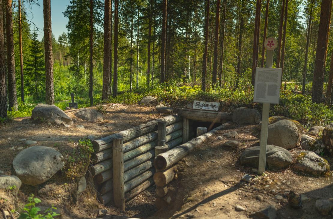 Ilomantsin Sotatien Öykkösenvaaran taistelualue. Tuliasema.