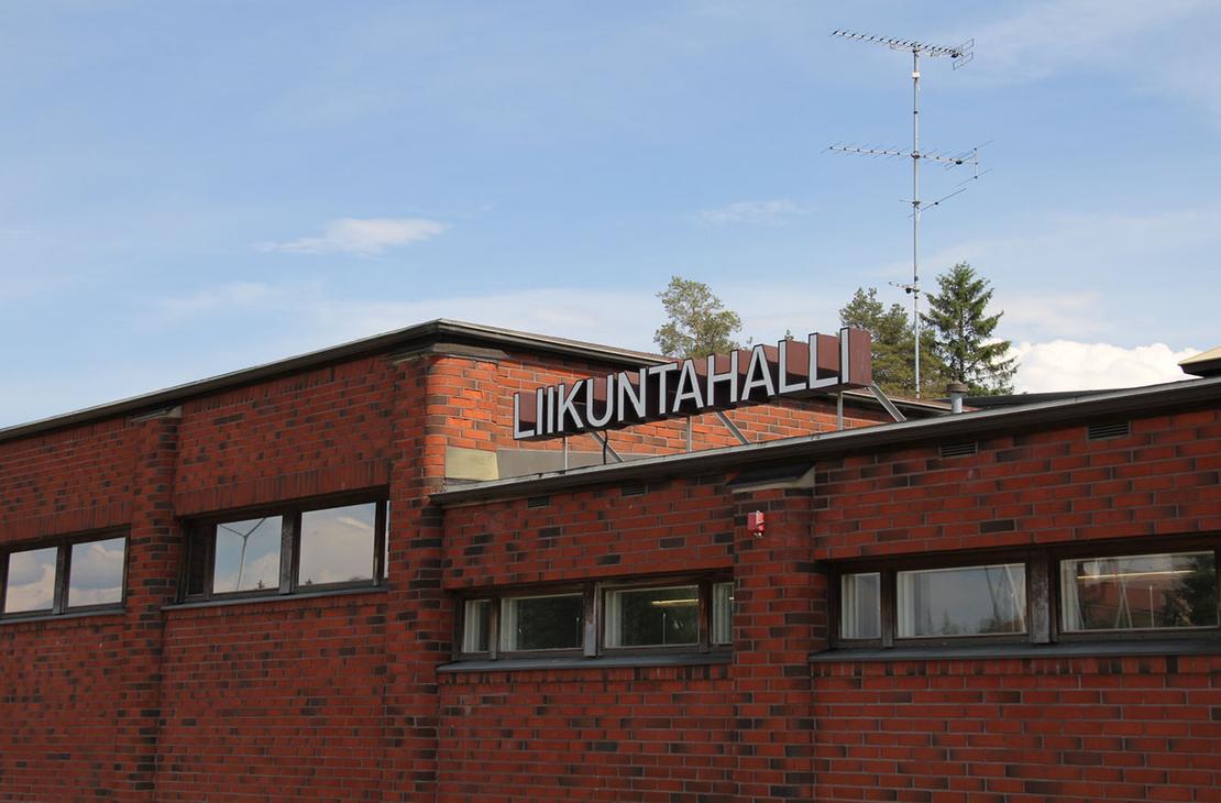 Ilomantsin liikuntahalli.